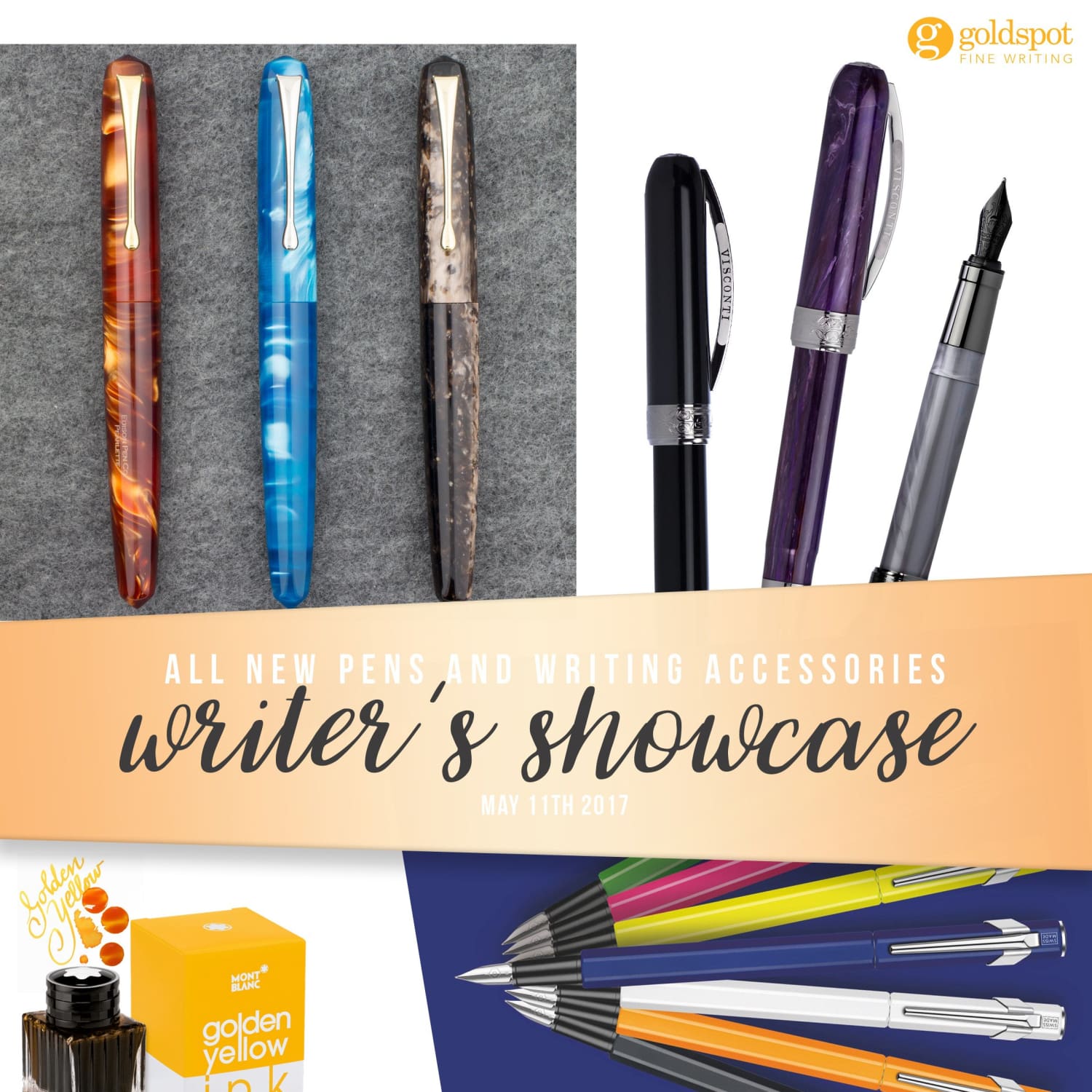 Writer's Showcase of New Pens - May 2017 - Goldspot Pens