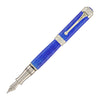 Aurora Duca Fountain Pen in Glazed Blue Lacquer - 18K Gold Fountain Pen