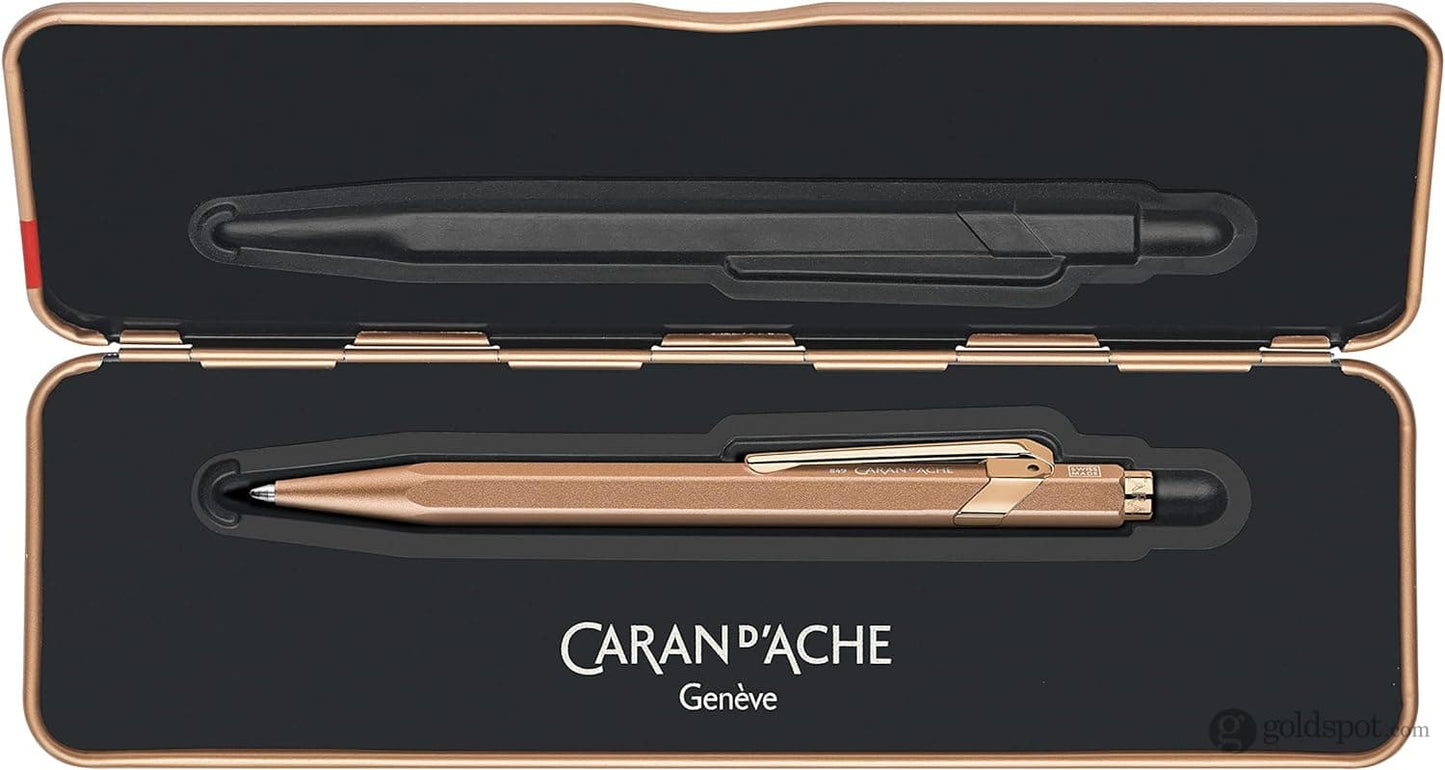 Caran d’Ache 849 Metal Collection Ballpoint Pen in Brut Rose Ballpoint Pens