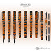 Conklin Stylograph Mosaic Fountain Pen in Orange/Black Fountain Pen