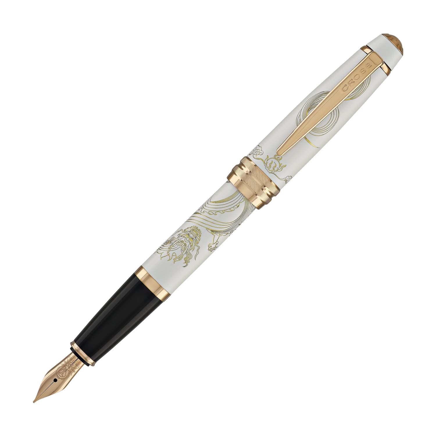 Cross Sauvage Fountain Pen - Brown Tourmaline Giraffe - Medium Nib