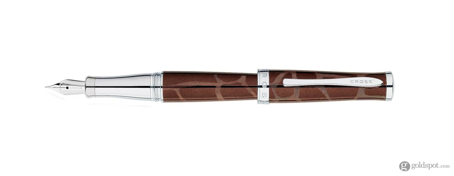 Cross Sauvage Brown Tourmaline/Giraffe Medium Point Fountain Pen CLO Fountain Pen