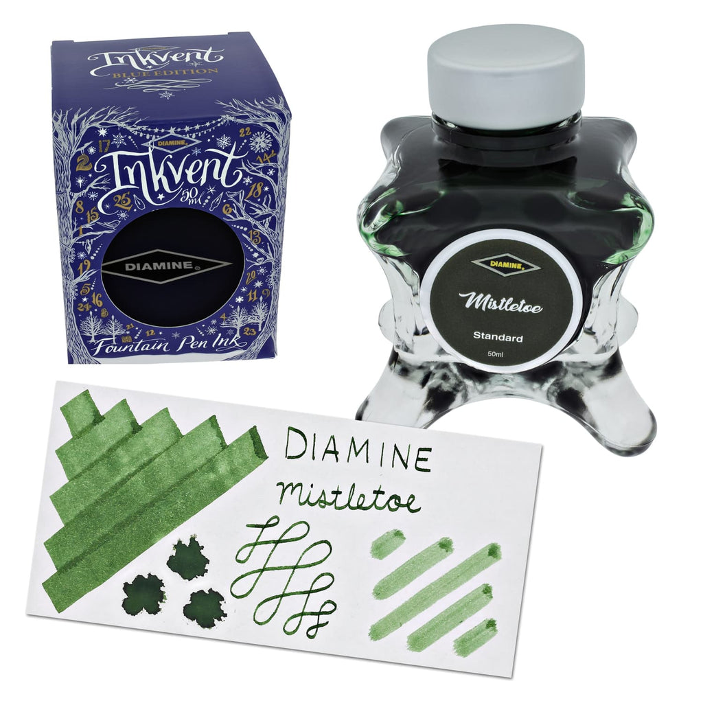 Diamine Inkvent Blue Edition Standard Bottled Ink in Mistletoe - 50 mL Bottled Ink