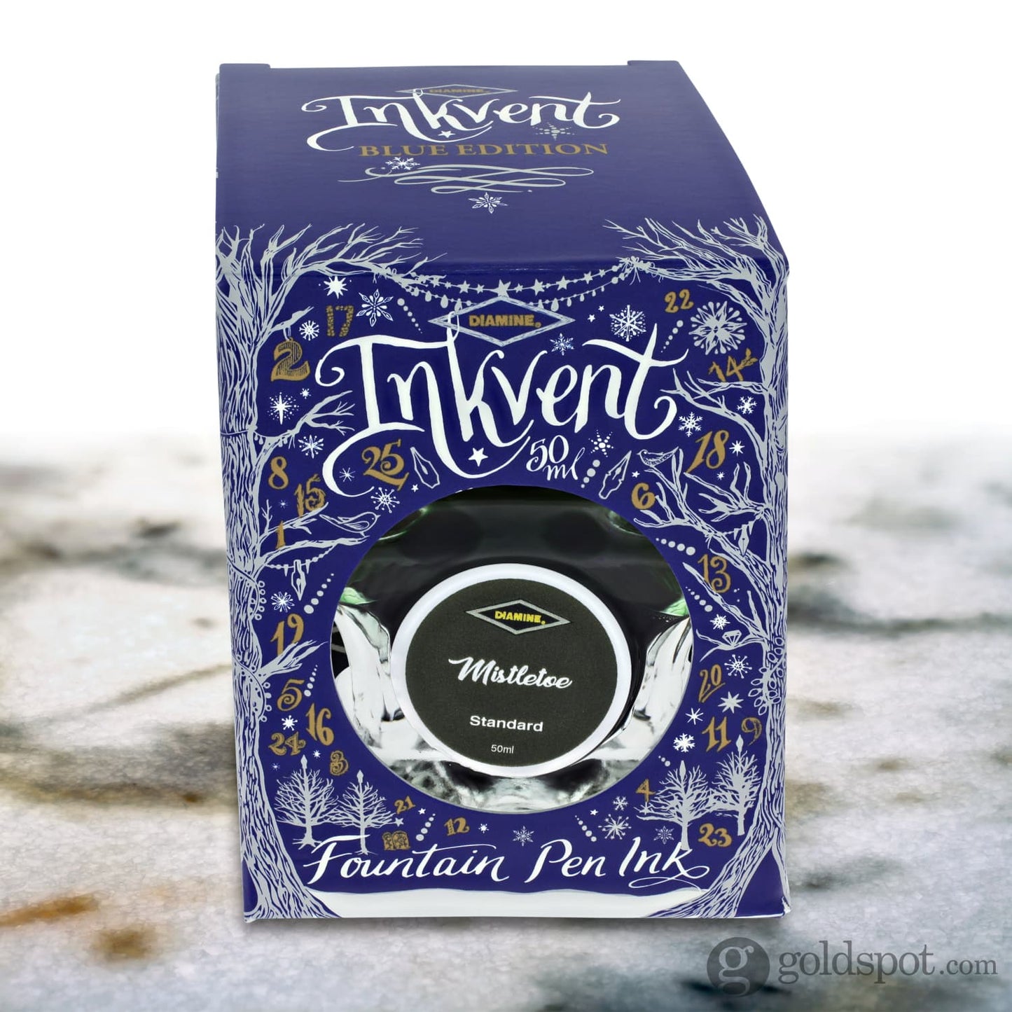 Diamine Inkvent Blue Edition Standard Bottled Ink in Mistletoe - 50 mL Bottled Ink