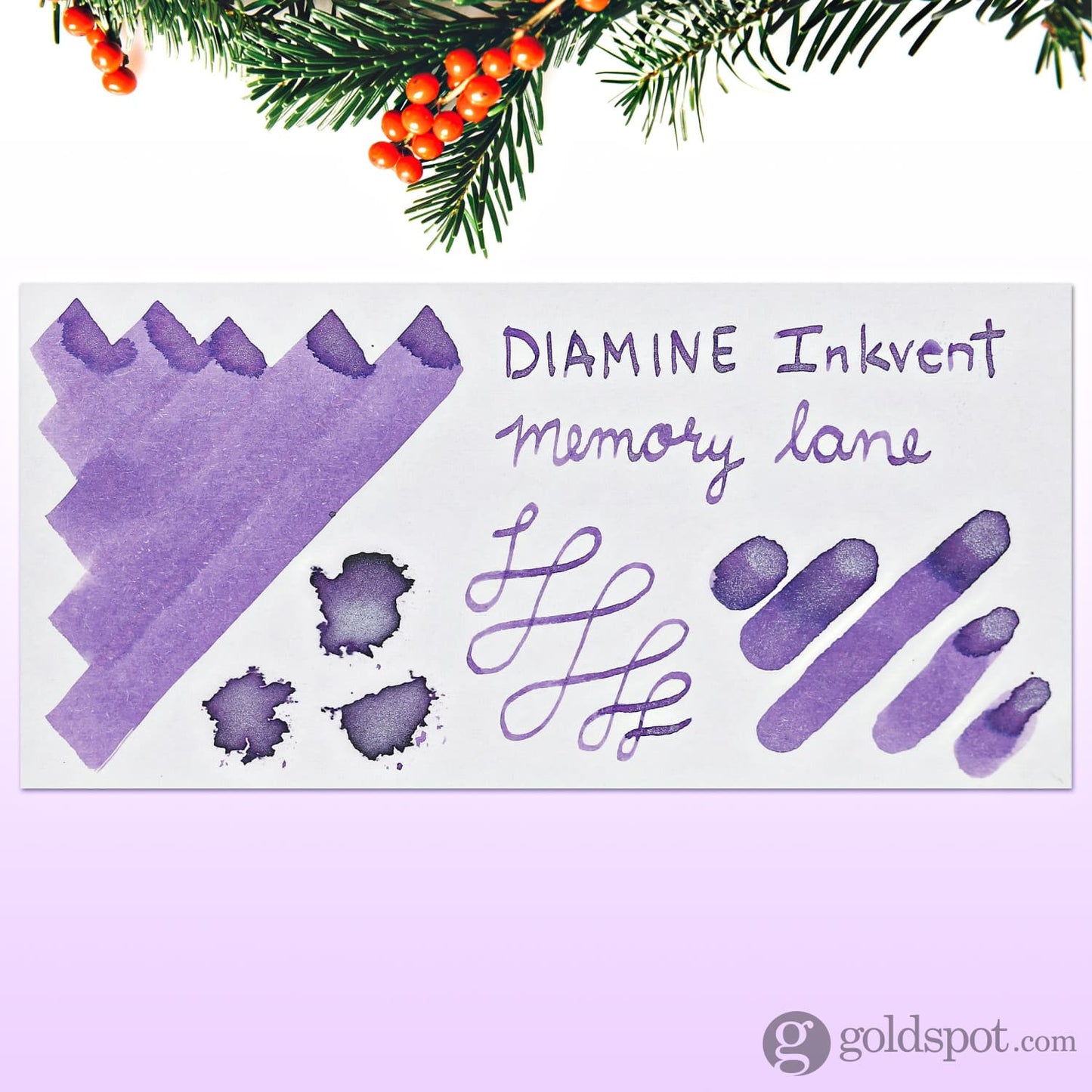 Diamine Inkvent Green Edition Shimmer Bottled Ink in Memory Lane - 50 mL Bottled Ink