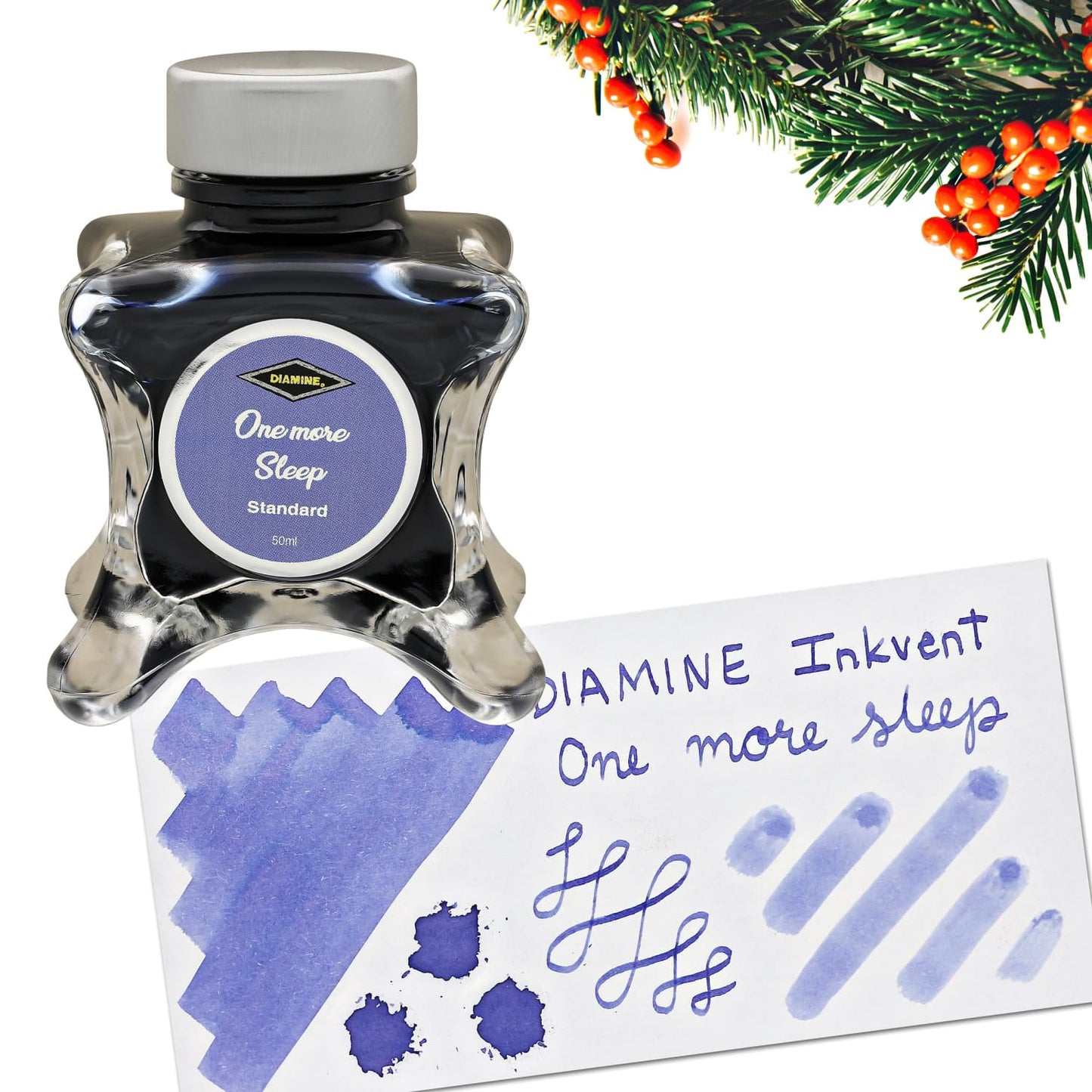 Diamine Inkvent Green Edition Standard Bottled Ink in One More Sleep - 50 mL Bottled Ink