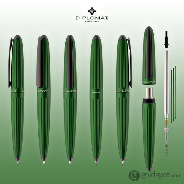 Diplomat Aero.7mm Pencil in Green Fountain Pen