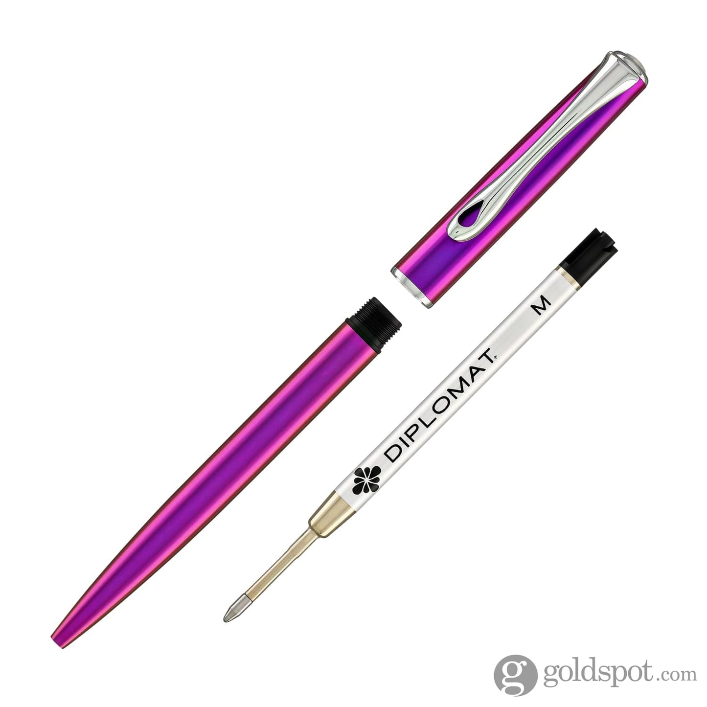 Diplomat Traveller Ballpoint Pen in Funky Fuchsia Ballpoint Pens