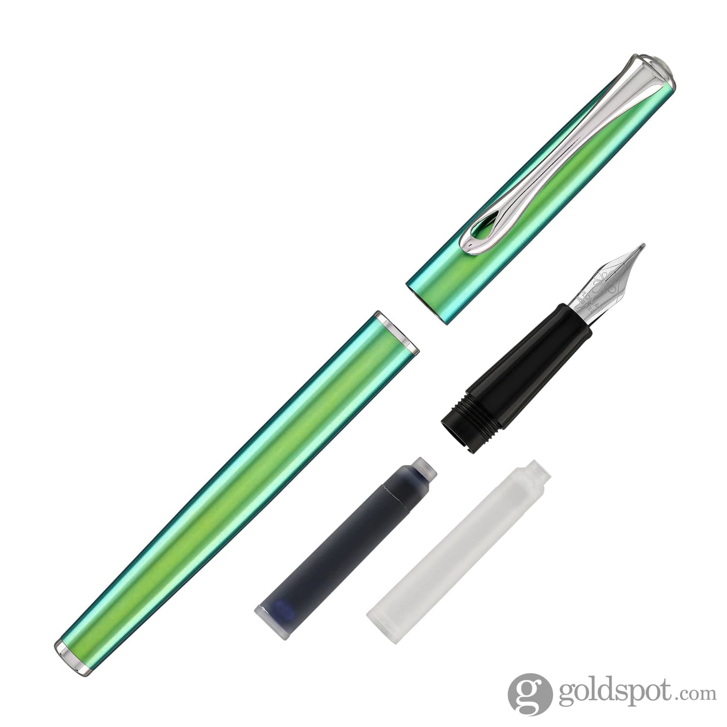 Diplomat Traveller Fountain Pen in Funky Green Fountain Pen