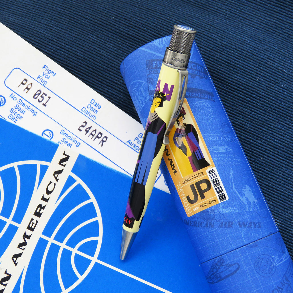 Retro 51 Tornado Rollerball Pen in Pan Am® Japan Poster Rollerball Pen