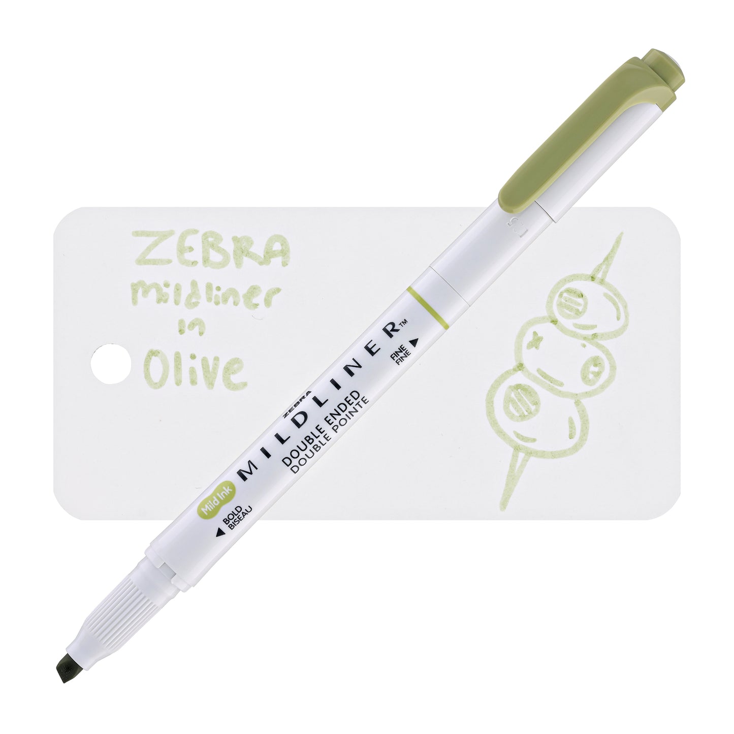 Zebra Mildliner Dual-Tip Highlighter in Olive