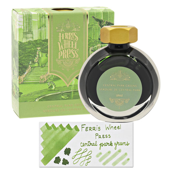 Ferris Wheel Press Bottle Ink in Central Park Greens - 38 mL Bottled Ink