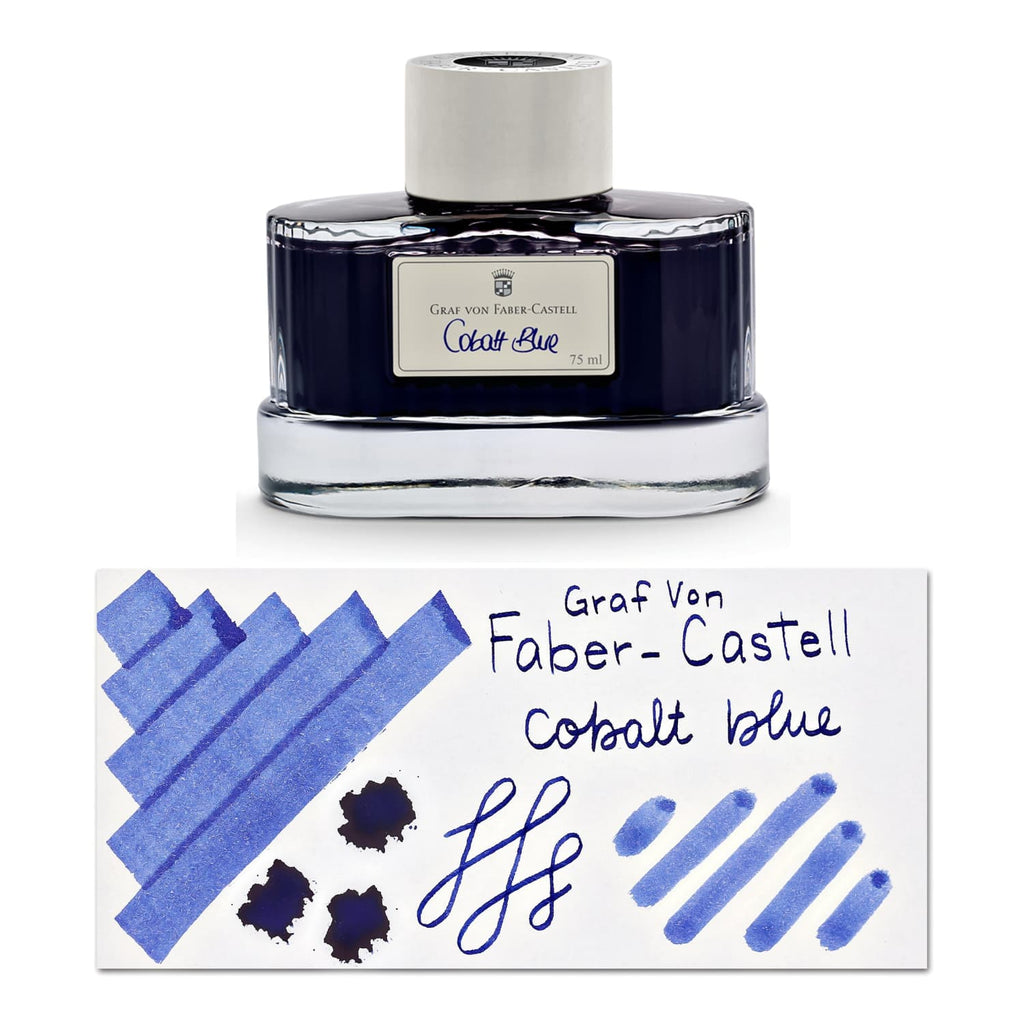 Graf von Faber-Castell Bottled Ink in Cobalt Blue - 75 mL Bottled Ink