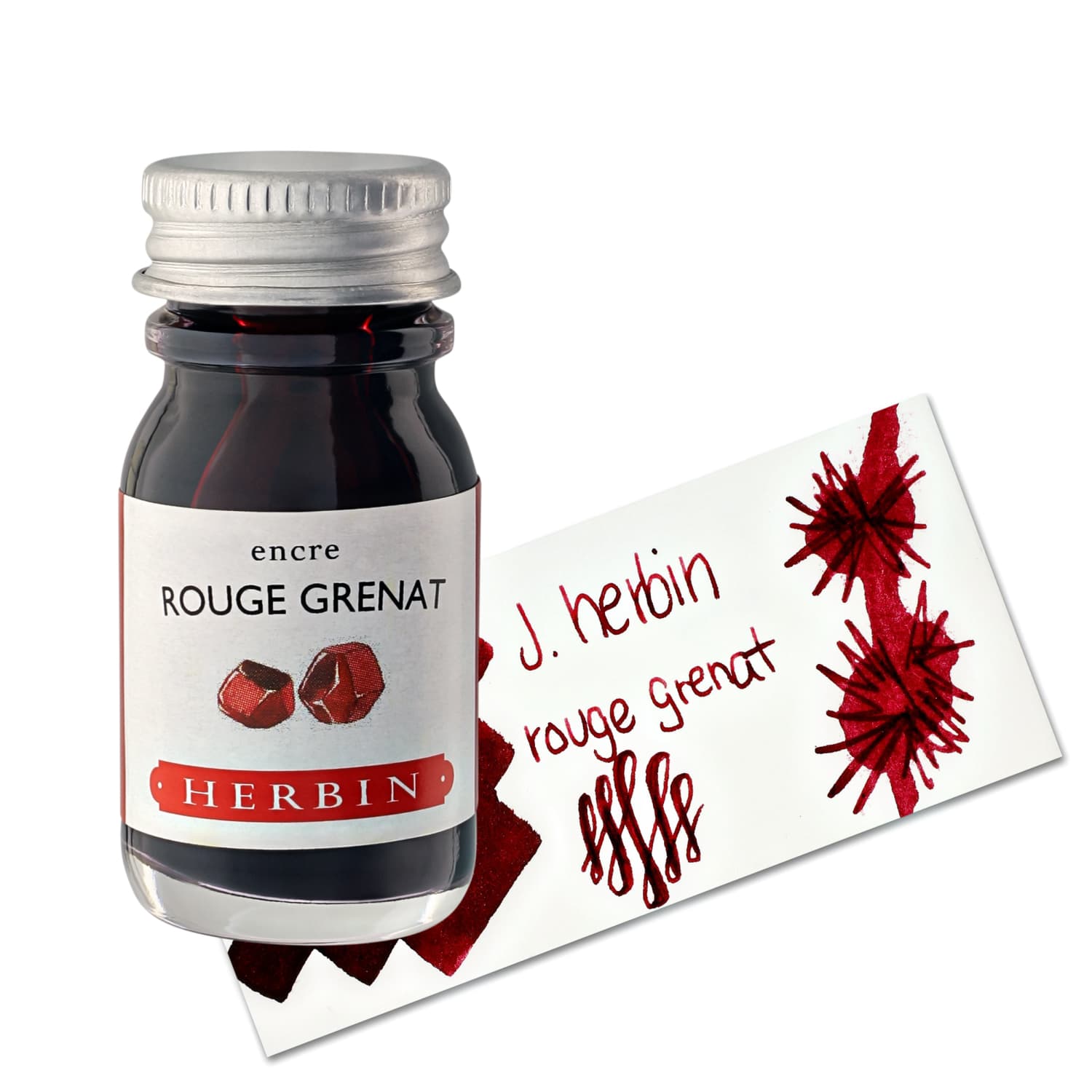 Jacques Herbin Ink - Rouge Grenat - Garnet Red - Box of 6 cartridges