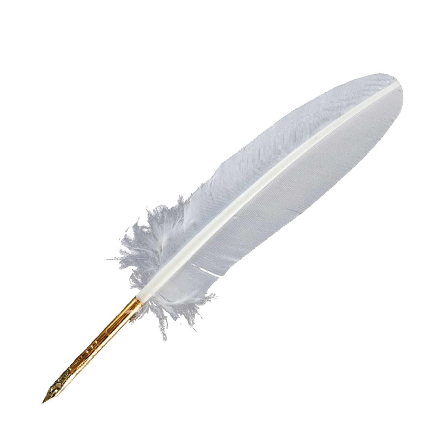 Jacques Herbin Goose Quill Pen in White Feather Dip Pen