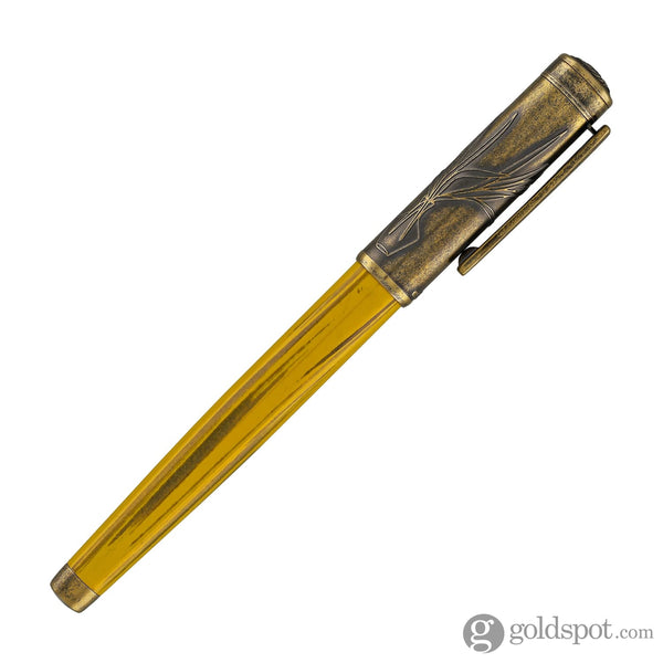 Laban Sanyu in Hand Rollerball Pen Set in Antique Gold Fountain Pen