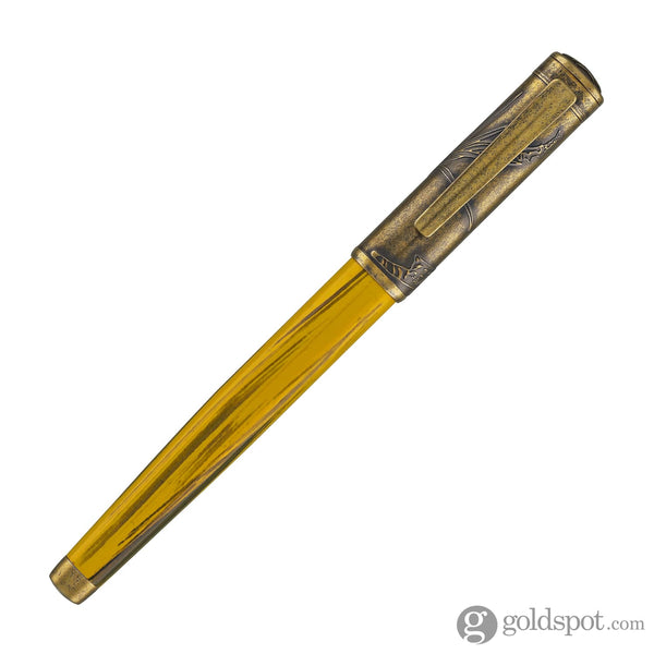 Laban Sanyu in Hand Rollerball Pen Set in Antique Gold Fountain Pen