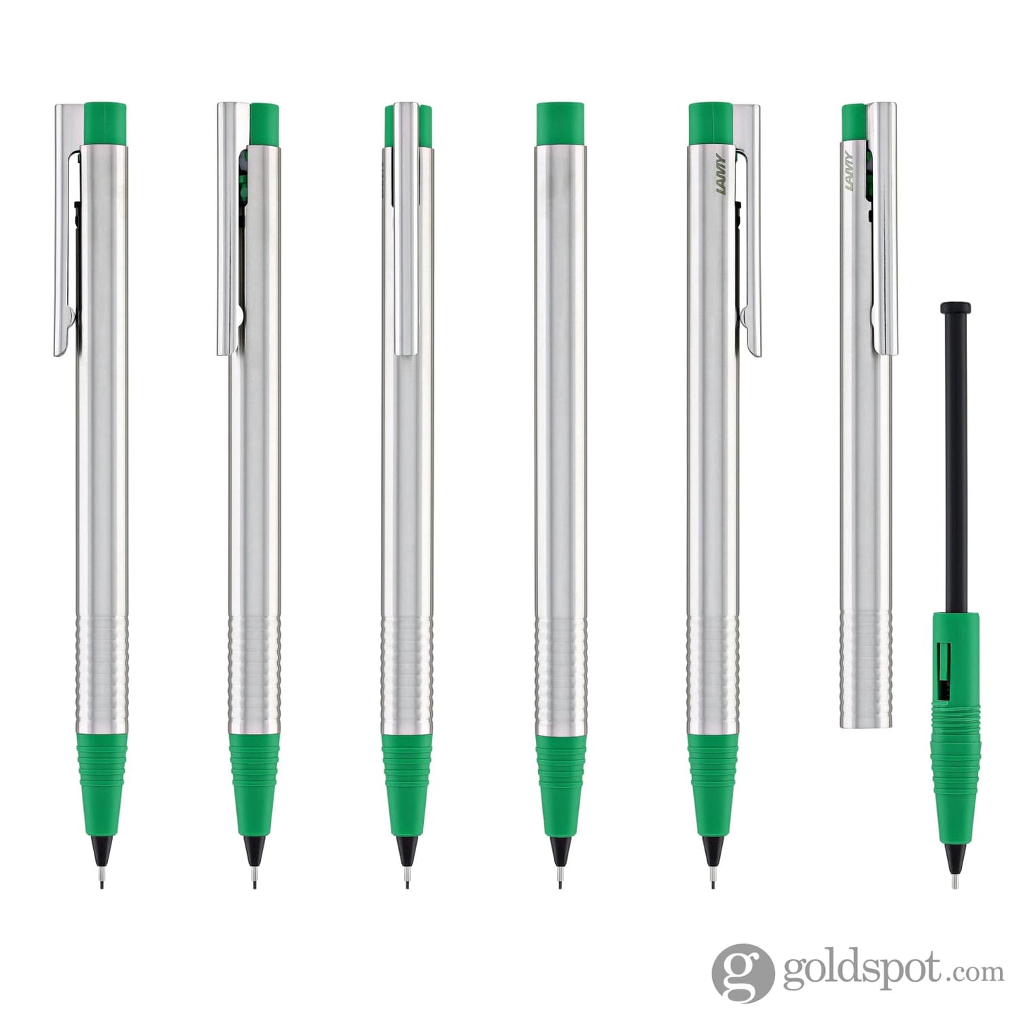 Lamy Logo Mechanical Pencil in Green with Stainless Steel - 0.5mm Mechanical Pencils