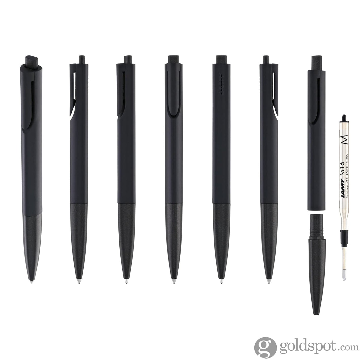Lamy Noto Ballpoint Pen in All Black Ballpoint Pens