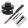 Lamy Safari Fountain Pen and Ink Bottle Gift Set in Violet Blackberry 2024 - Medium Point Sets