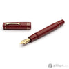 Leonardo Audace Guilloche Fountain Pen in Garnet Red Ebonite GT 14kt Gold No. 8 Size Nib Fountain Pen