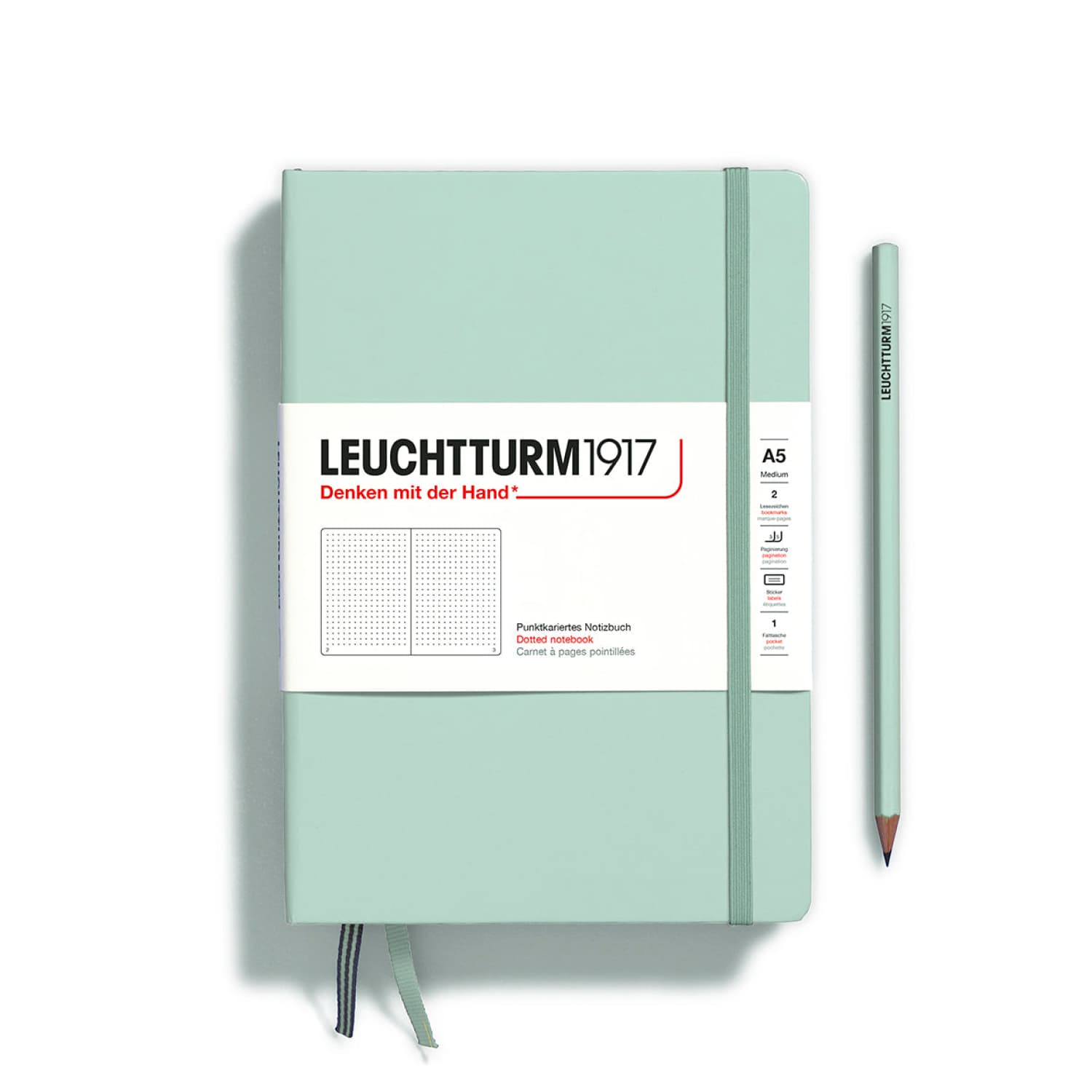 Leuchtturm 1917 A5 Hardcover Dot Grid Bullet Journal Lined or