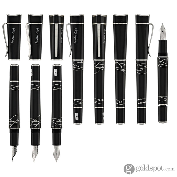 Montblanc Writers Edition 2012 Jonathan Swift Fountain Pen in Black - 18K Gold Broad Nib Fountain Pen