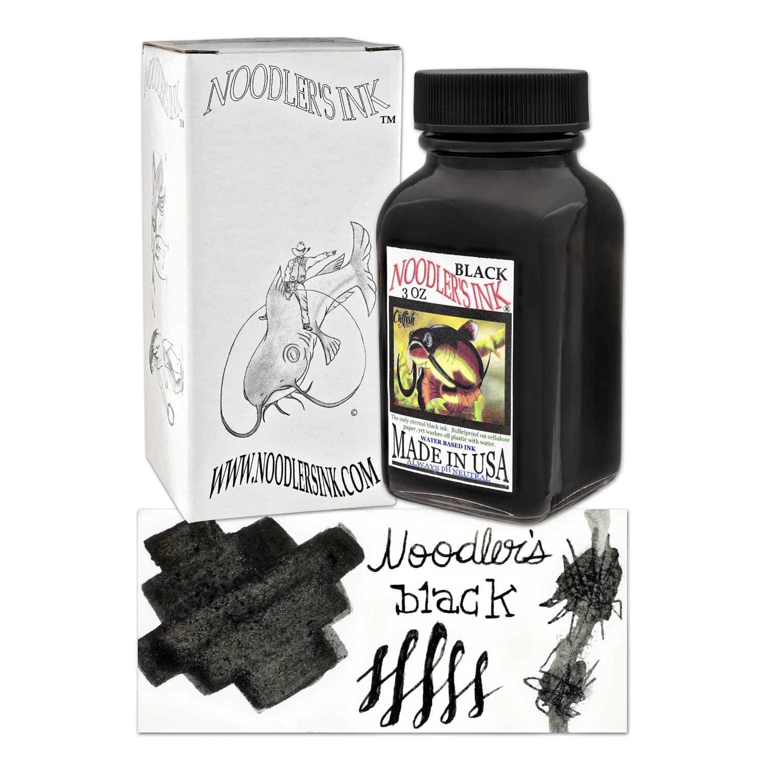 Bulletproof Eel Noodler's Fountain Pen Ink-Black