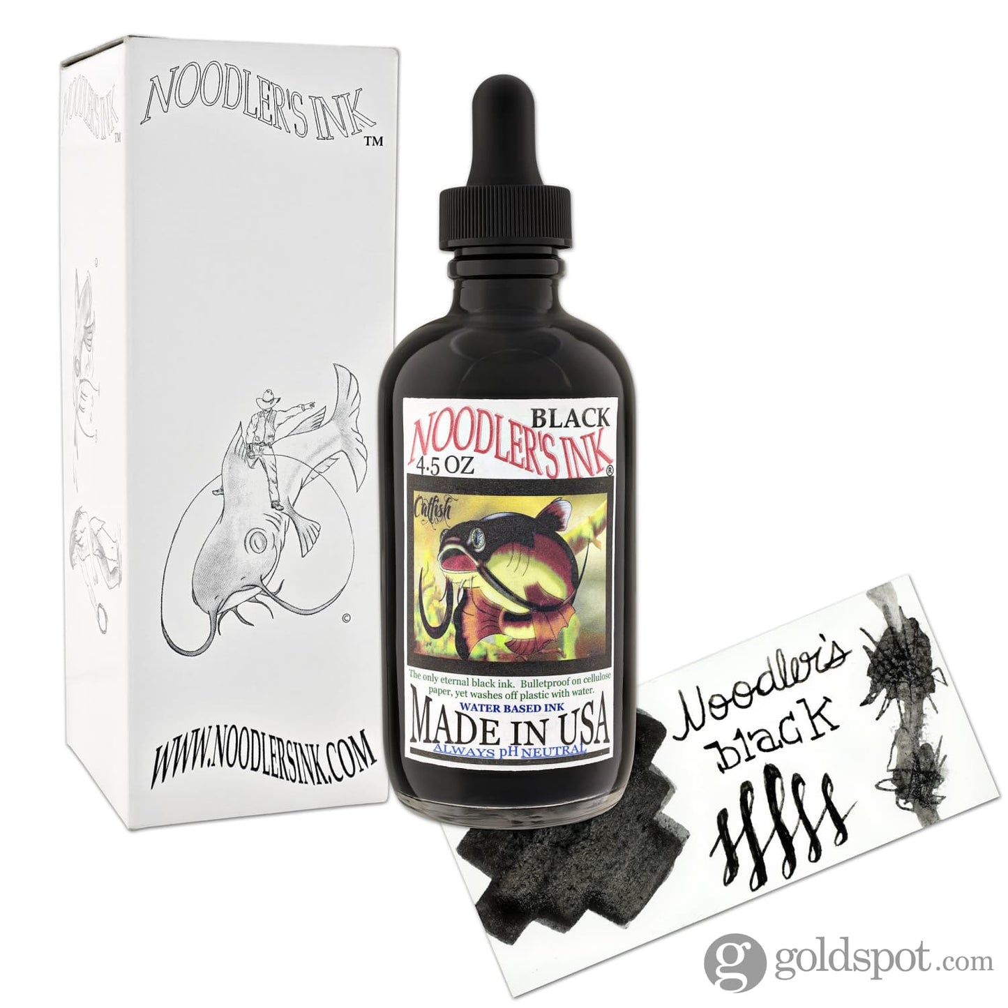 Noodler’s Bottled Ink in Bulletproof Black 4.5oz Bottled Ink