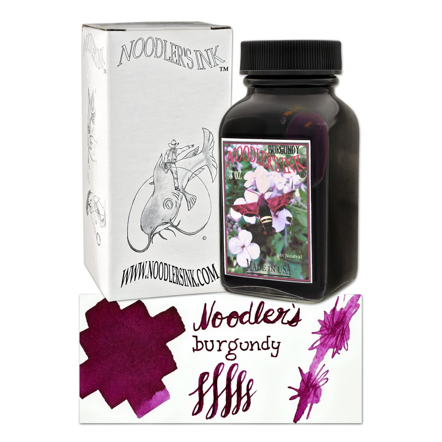 Noodler’s Bottled Ink in Burgundy - 3oz Bottled Ink