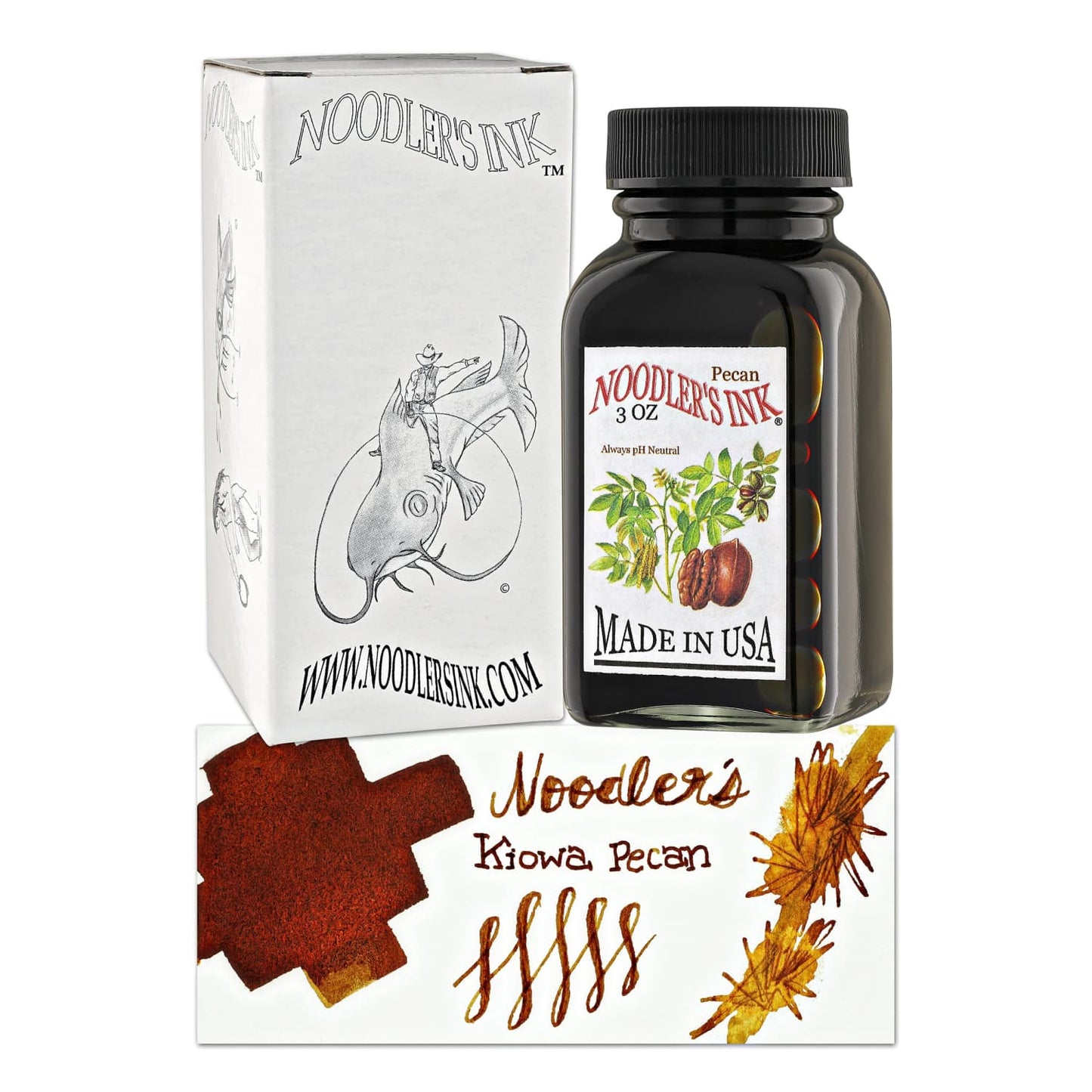 Noodler’s Bottled Ink in Kiowa Pecan - 3oz Bottled Ink