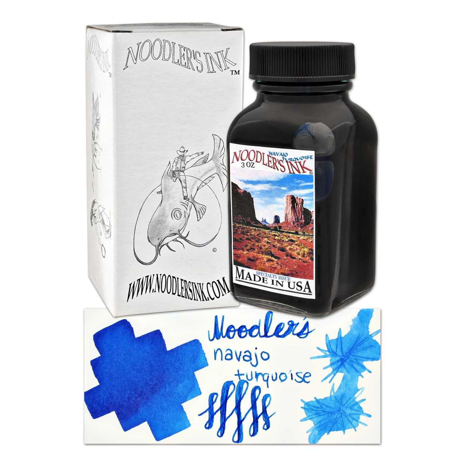 Noodler's Mesa Turquoise Fountain Pen Ink - 3oz Bottle