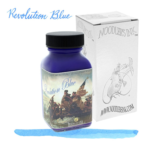 Noodlers Bottled Ink in Revolution Blue - 3oz Bottled Ink