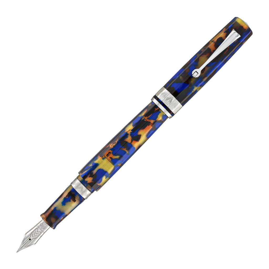Omas Paragon Fountain Pen in Blue Lucens with Silver Trim Fountain Pen