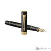 Parker Duofold 135th Anniversary Centennial Fountain Pen in Black with Gold Trim - 18K Gold Fountain Pen