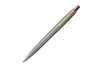 Parker Jotter 70th Anniversary Ballpoint Pen in Stainless Steel with Gold Trim - Medium Point Ballpoint Pens