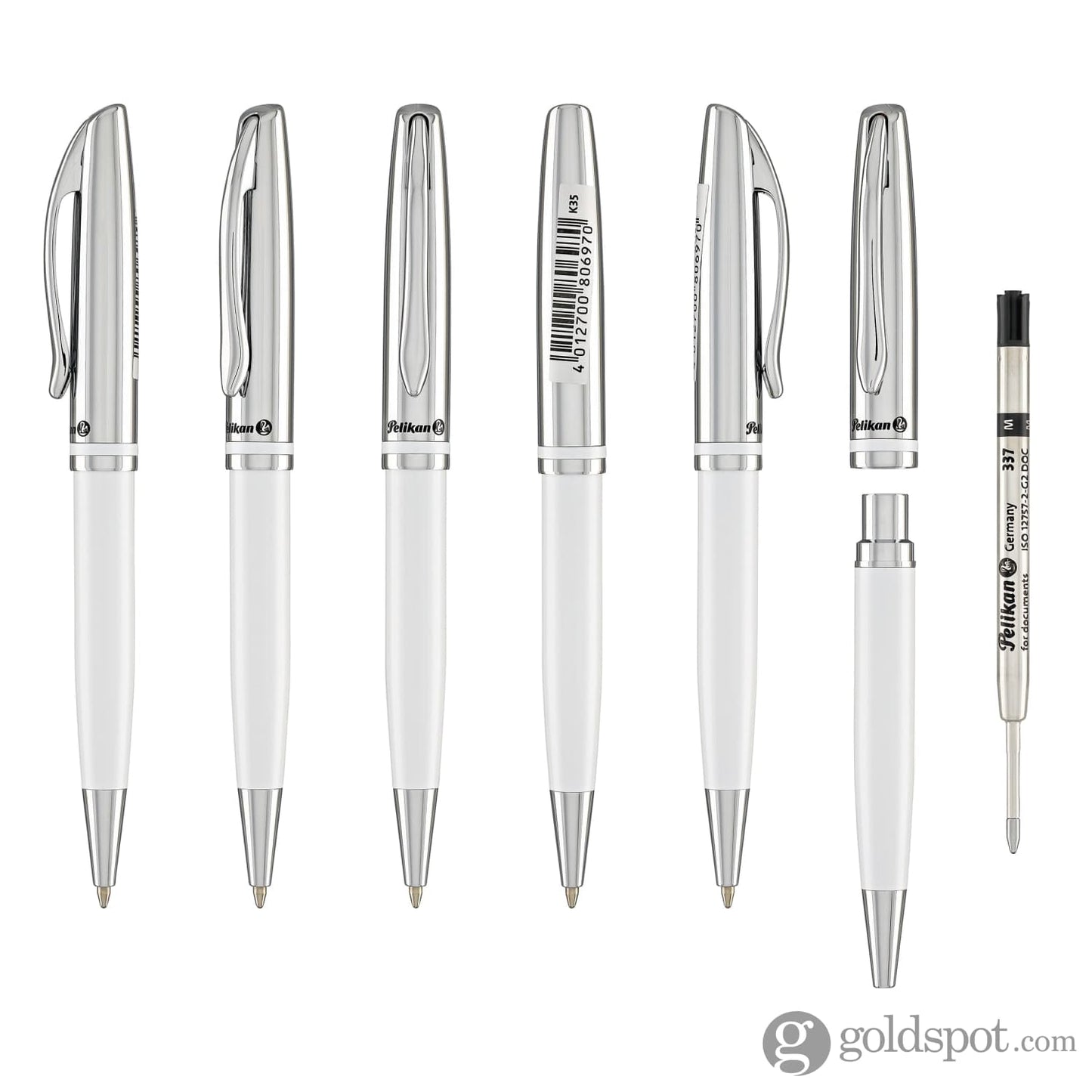 Pelikan Jazz Classic Ballpoint Pen in White Ballpoint Pens