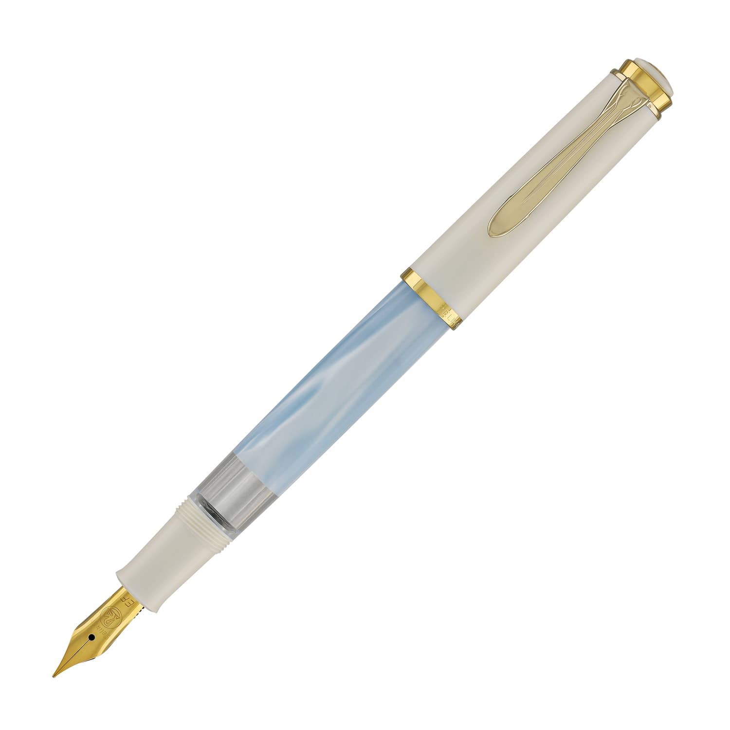 Pelikan M200 Series Fountain Pen in Pastel Blue with Gold Trim - Goldspot  Pens