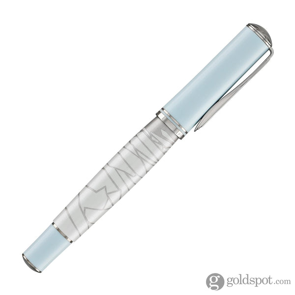 Pelikan Rollerball Pen Eternal Ice in Light Blue & White with Palladium Finish Rollerball Pen