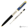 Pelikan Souveran K600 Ballpoint Pen in Black & Blue with Gold Trim Ballpoint Pens