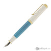Pelikan Souveran M600 Fountain Pen in Turquoise White Fountain Pens
