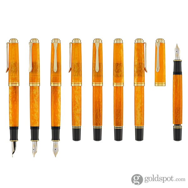 Pelikan Souveran M600 Fountain Pen in Vibrant Orange Fountain Pens