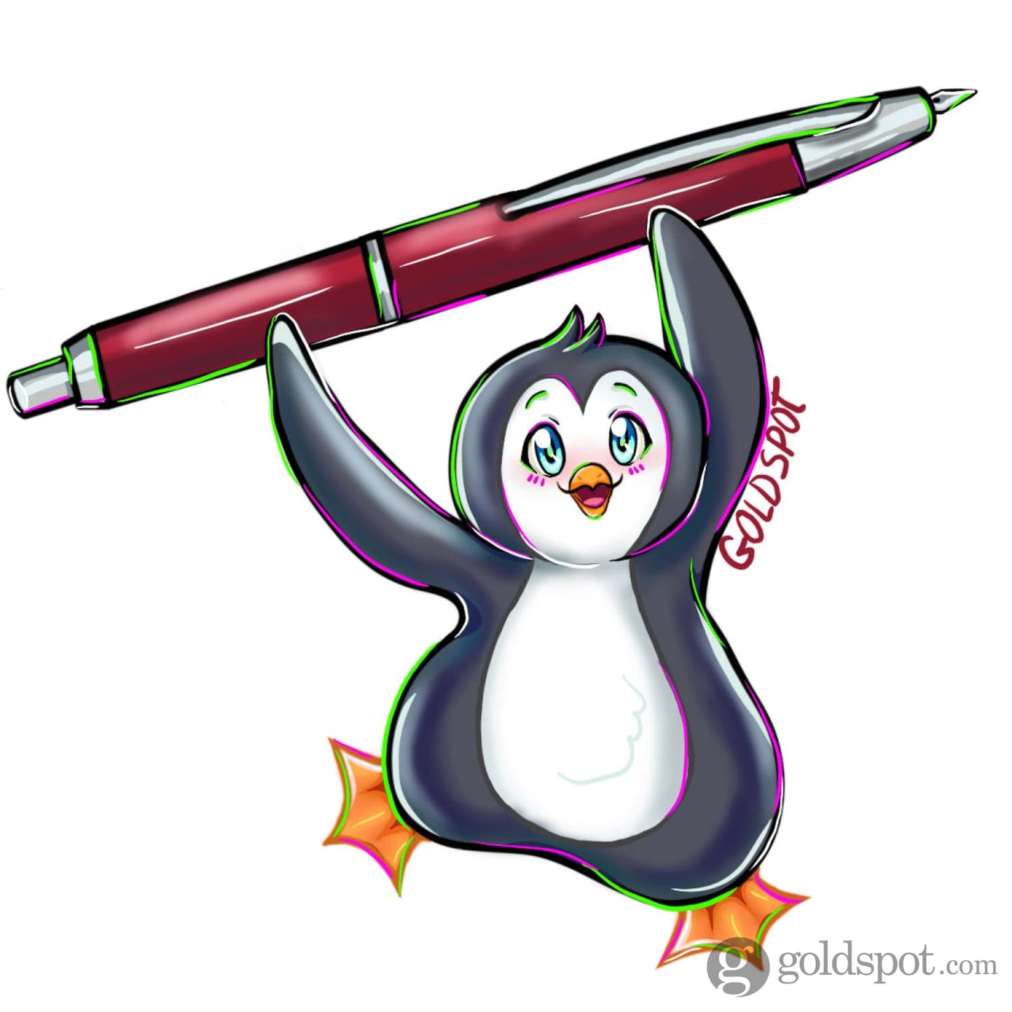 Pen-Guin Sticker Sticker