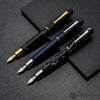 Penlux Elite Fountain Pen in Lapis Blue Celluloid - 18kt Gold Medium Nib Fountain Pen