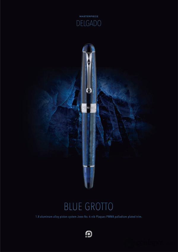 Penlux Masterpiece Delgado Fountain Pen in Blue Grotto