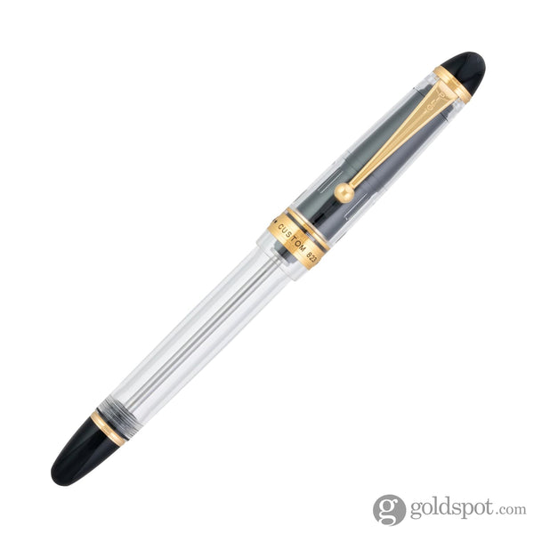 Pilot Custom 823 Fountain Pen in Clear with Gold Trim - 14K Gold Fountain Pen