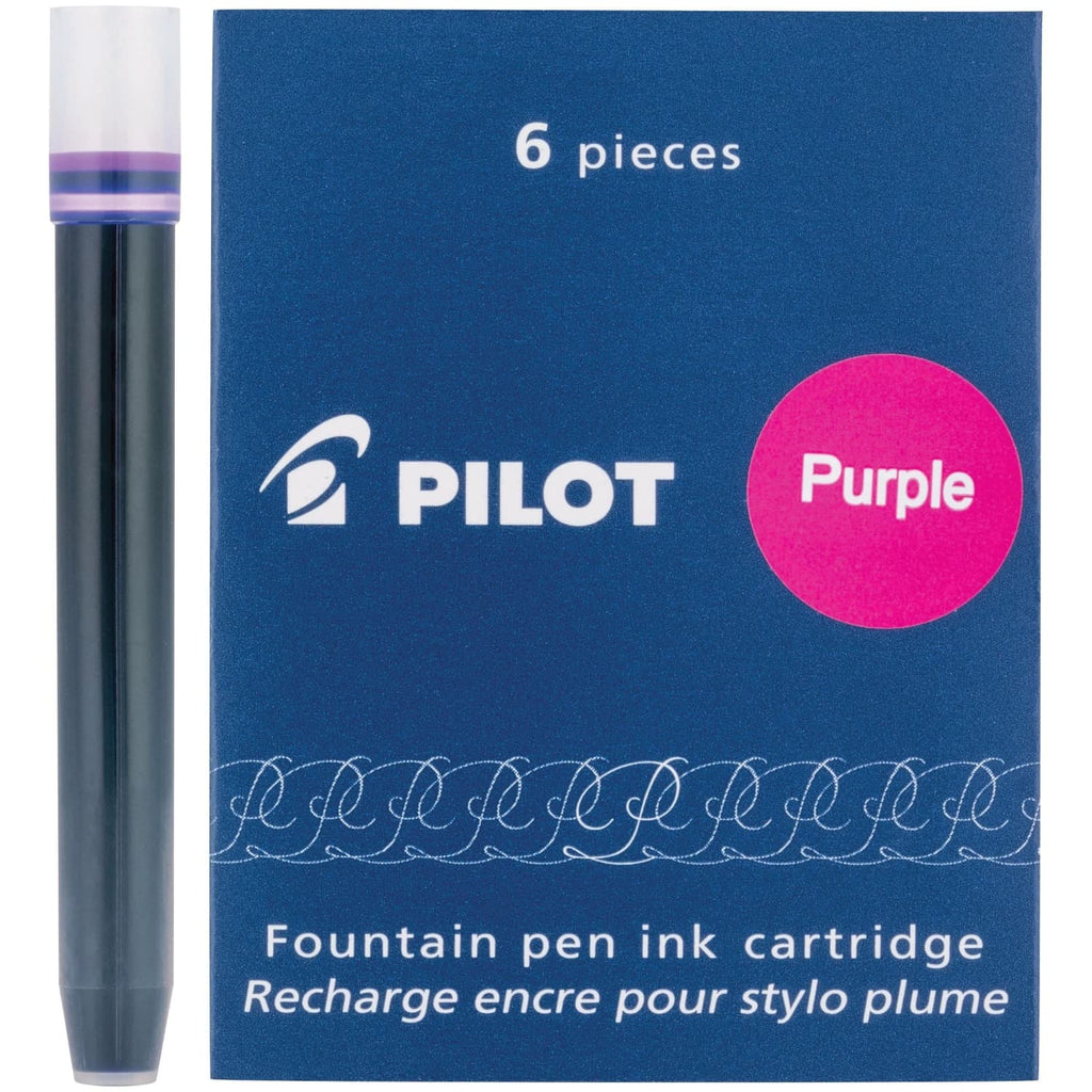 Pilot Namiki Ink Cartridge in Purple - Pack of 6 Fountain Pen Cartridges