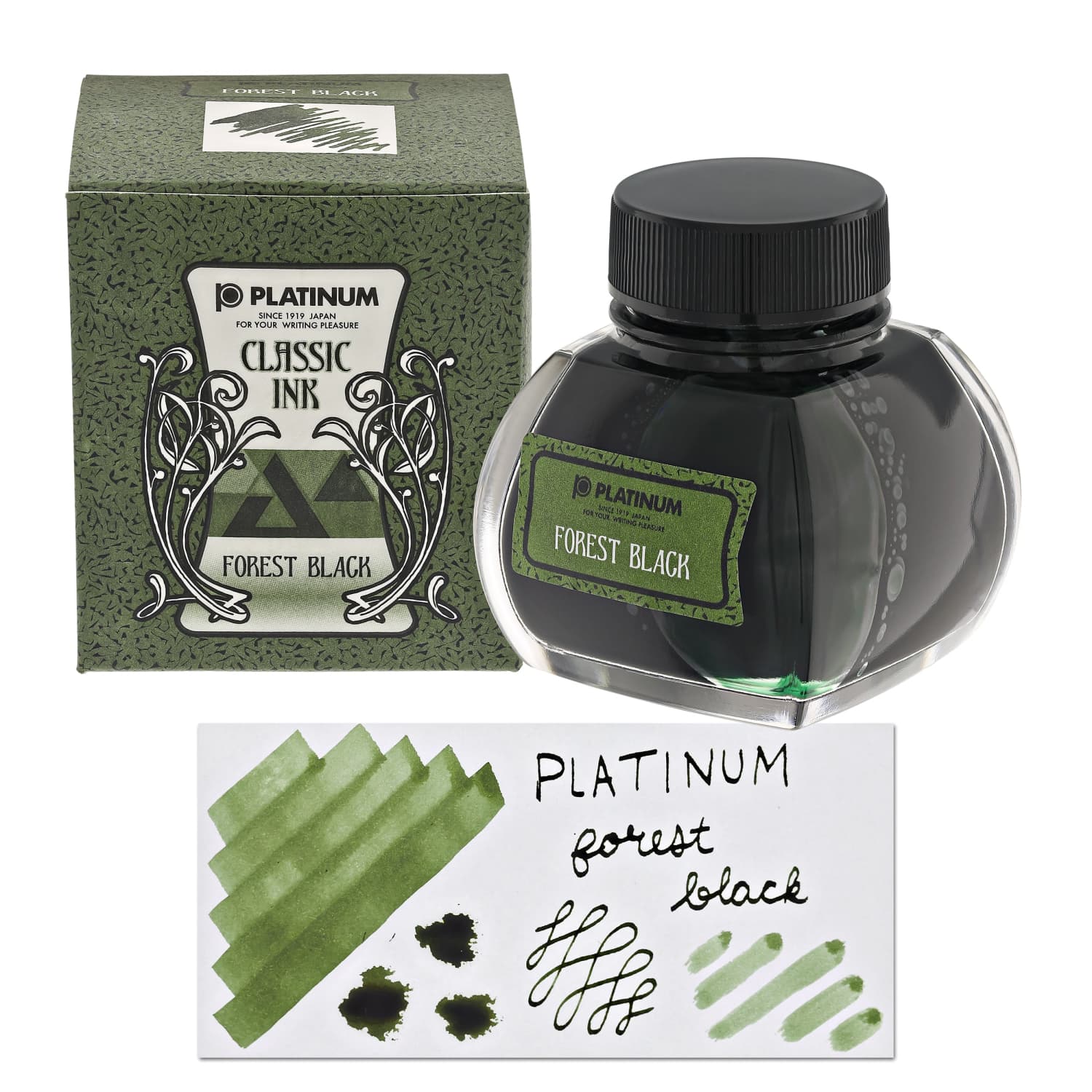 Diamine Green/Black Ink - 80 ml Bottle