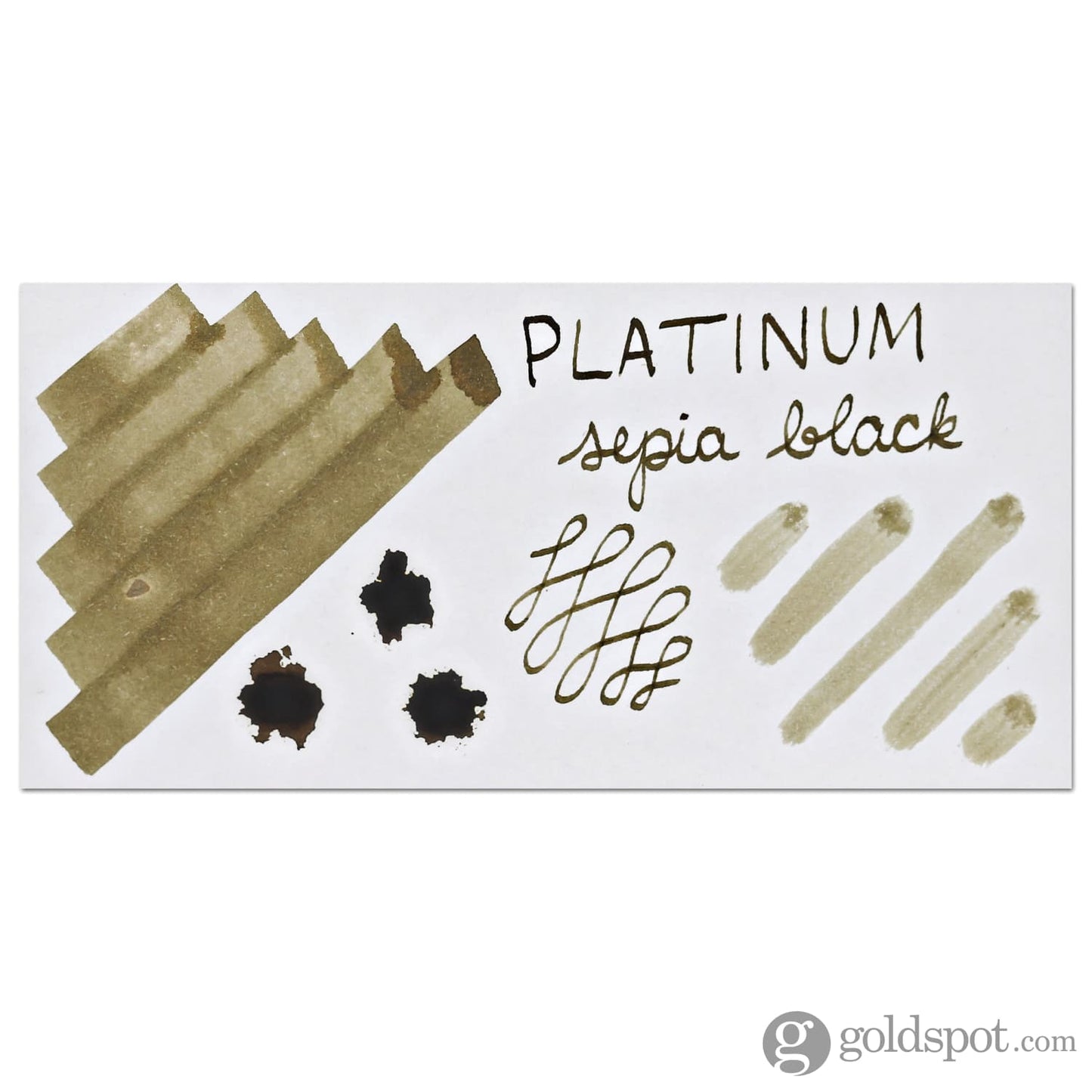 Platinum Classic Bottled Ink in Sepia Black - 60 mL Bottled Ink