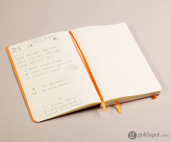 Rhodia Goalbook Dot Grid Notebook in Anise - 5.75 x 8.25 Notebook